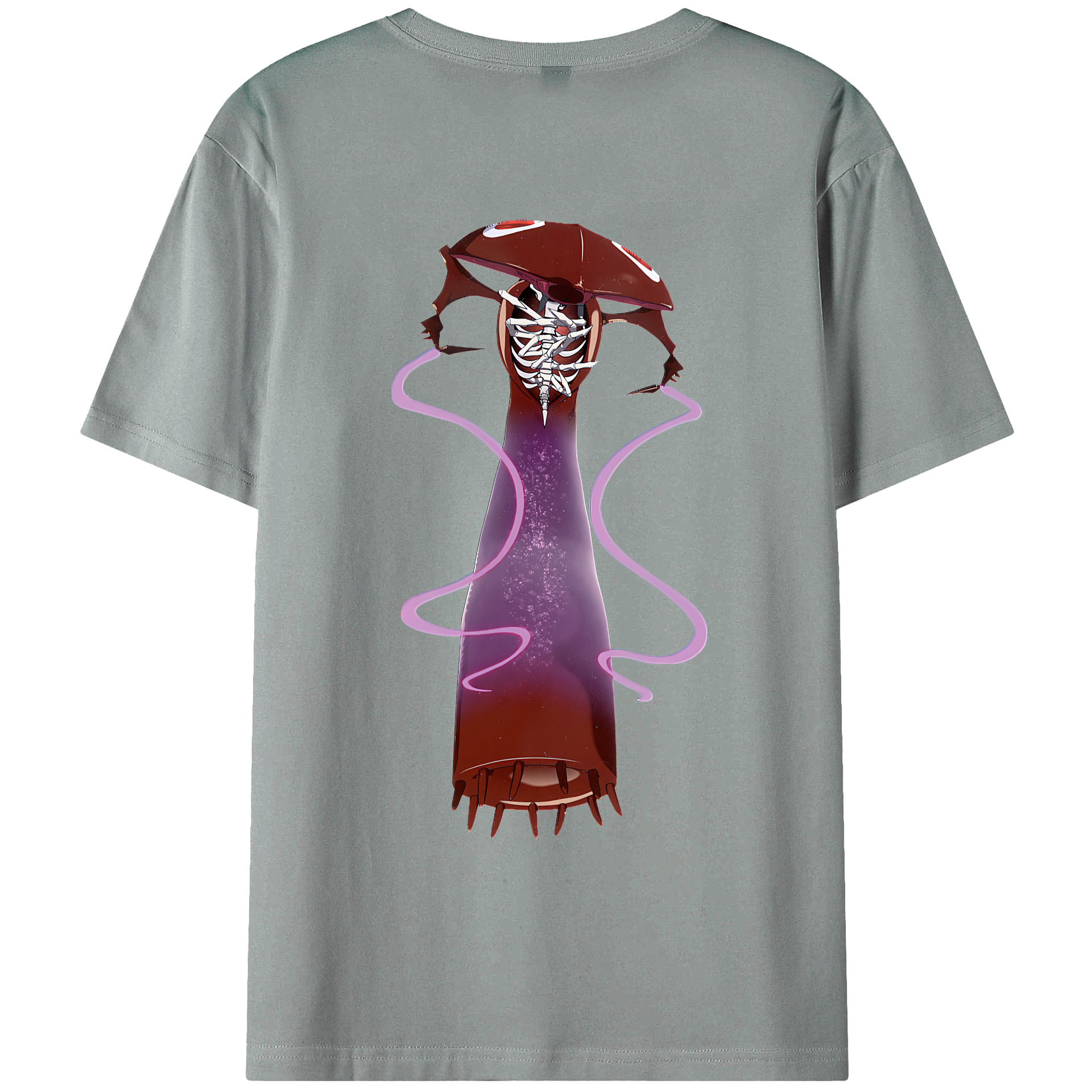 （画像用） EVA 新世紀エヴァンゲリオン 綿100％ メンズ半袖Tシャツ（バックプリント） 通気性